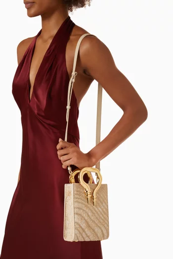 Mini Malleable Shopper Bag in Calf Hair