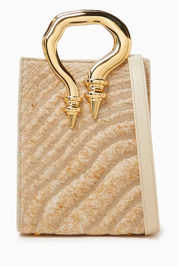Mini Malleable Shopper Bag in Calf Hair