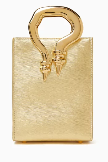 Mini Malleable Shopper Bag in Cowhide
