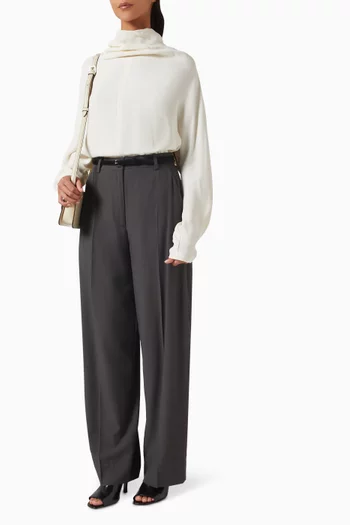 Cowl-neck Blouse