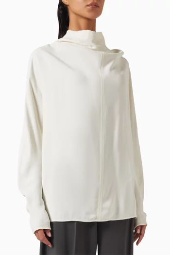 Cowl-neck Blouse