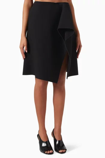 Slit Midi Skirt in Scuba