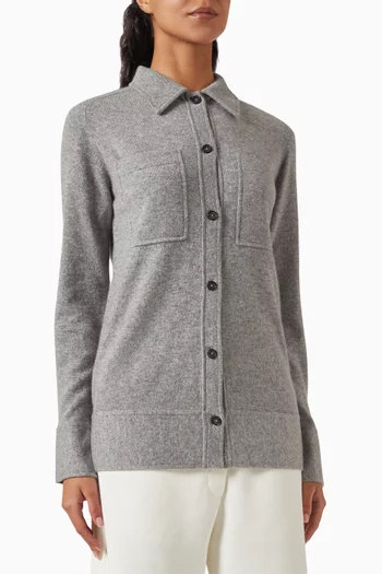 Patch-pocket Shirt in Cashmere