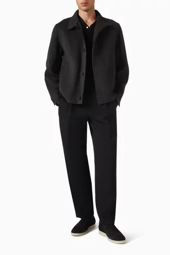 Double-faced Jacket in Wool-blend