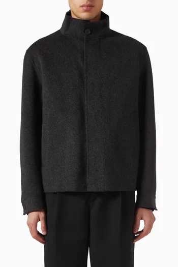 Double-faced Jacket in Wool-blend