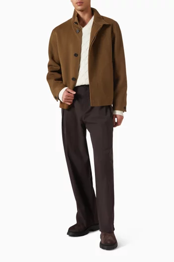 Double-faced Jacket in Wool-blend