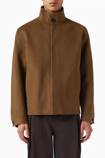 Double-faced Jacket in Wool-blend