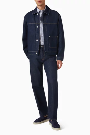Buttoned Jacket in Denim