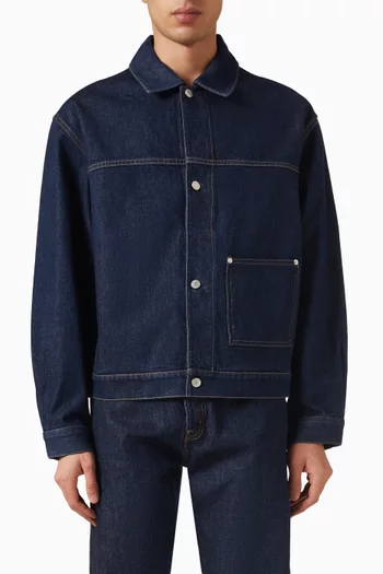 Buttoned Jacket in Denim