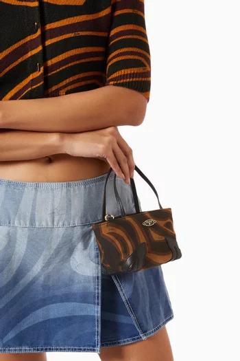 حقيبة يد بورسا صغيرة حرير تويل
