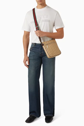 Small Essence Classic Crossbody Bag in GG Coated-canvas