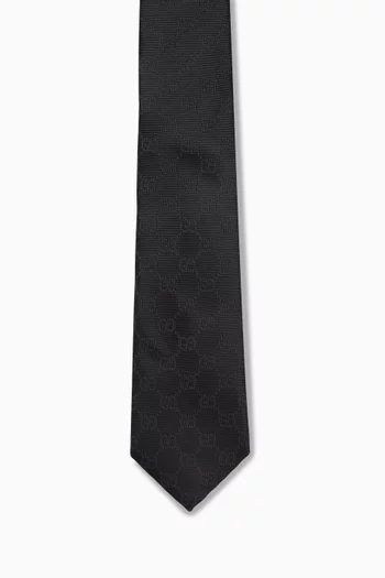GG Jacquard Tie in Silk