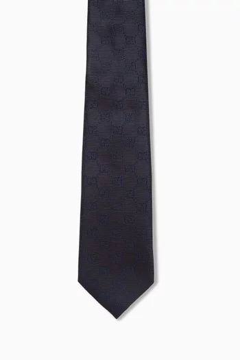 GG Jacquard Tie in Silk