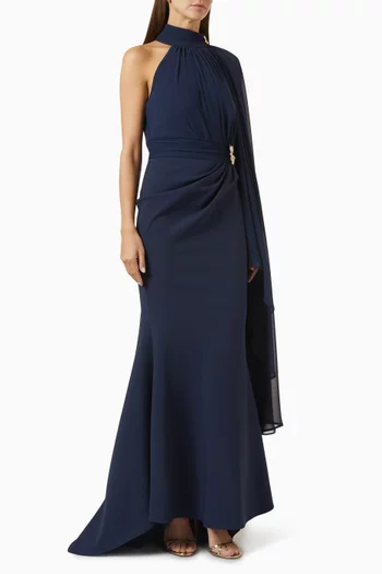 One-shoulder Gown