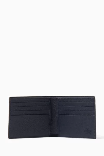 Rockstud Card Wallet in Grainy Calfskin