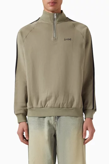 Abseil 1/4 Zip Sweater in Cotton