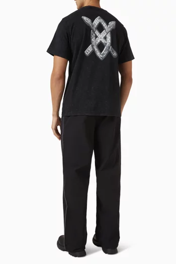 Metallic Shield T-shirt in Cotton