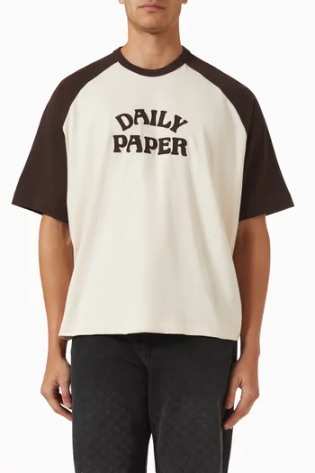 Contrast T-shirt in French Terry