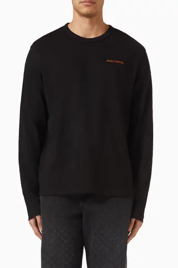 Slub T-shirt in Cotton Blend