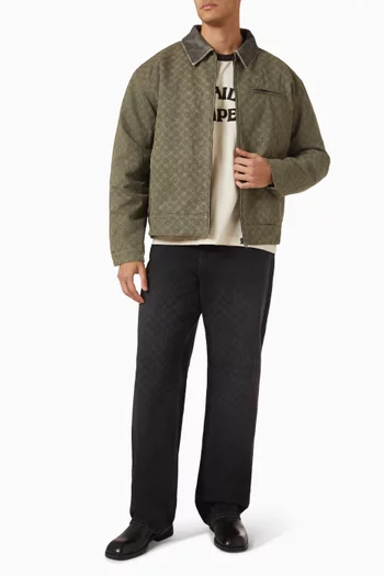 Monogram Workwear Jacket in Denim
