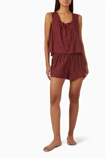 Hazel Pyjama Set in Cotton-blend