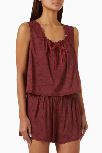 Hazel Pyjama Set in Cotton-blend