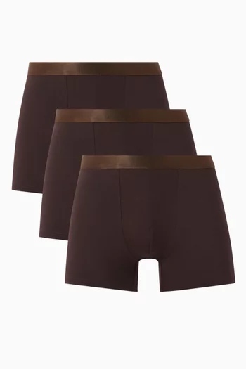 Boxer Briefs in Lyocell Blend, Set of 3