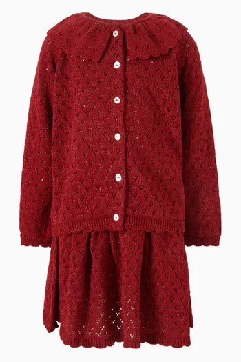 Holiday Cardigan in Cotton-blend