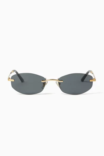 Signature Rimless Sunglasses in Metal