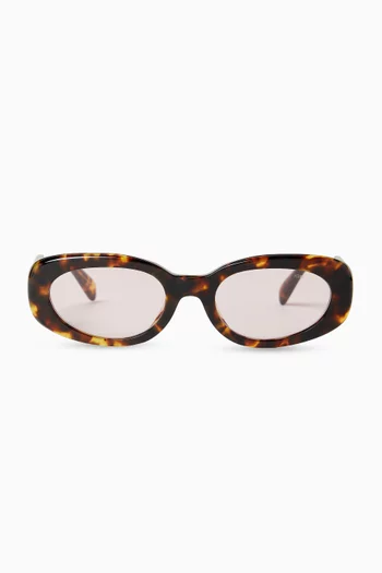 Oval Sunglasses in Acetate