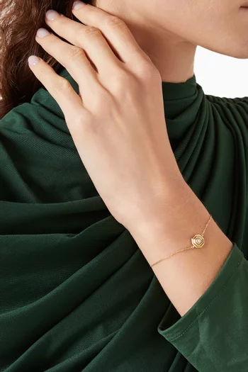 Barq Madar Diamond Bracelet in 18kt Yellow Gold