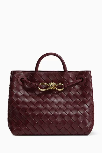 Small Andiamo Bag in Intrecciato Leather