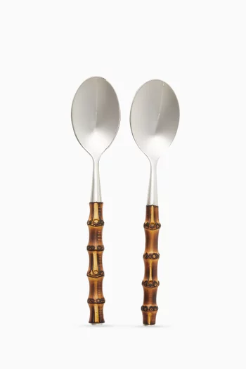 Bamboo Dessert Spoon, Set of 2