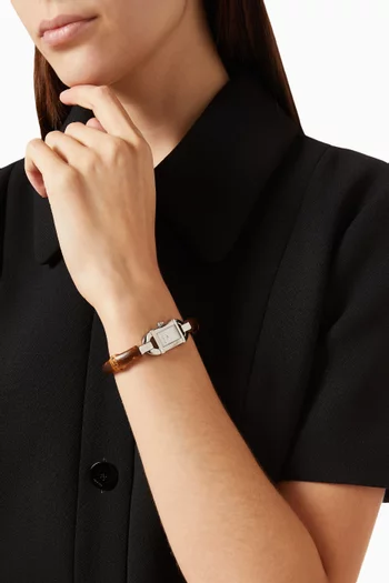 Bamboo Bangle Watch in Stainless Steel, 22mm