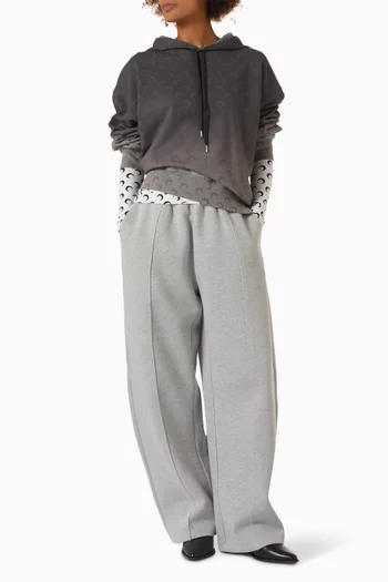 Faded Moon Hoodie in Fleece