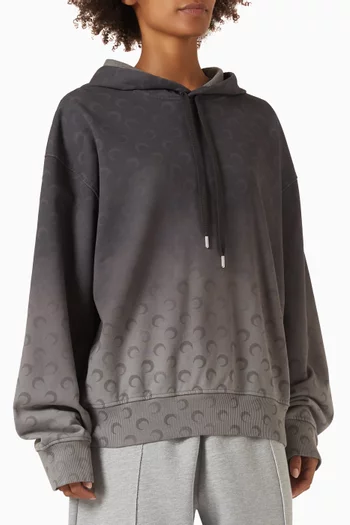 Faded Moon Hoodie in Fleece