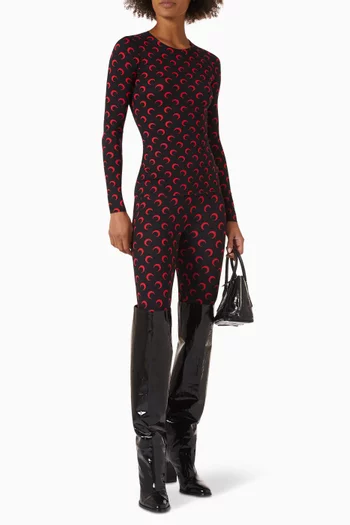 Moon-print Top in Jersey