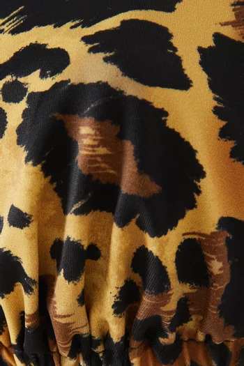Konibo Leopard-print Bikini Top