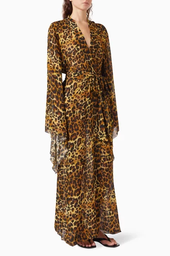 Amazon Leopard-print Kimono