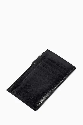 Long Le City Coin & Card Holder in Arena Lambskin