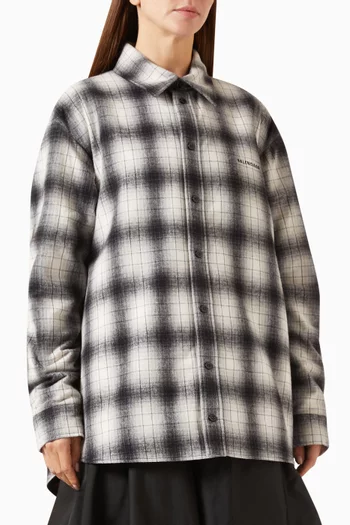 Tulip Overshirt in Cotton-check Flannel