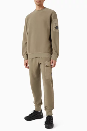 Lens Sweatshirt in Brushed Emerized Diagonal Fleece