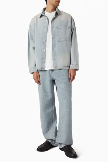 Box Dress Shirt in Denim