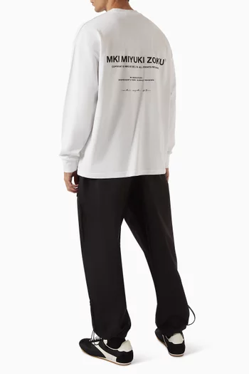 Design Studio Long-sleeve T-shirt in Cotton