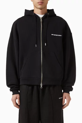 Uniform Zip Hoodie in Cotton Blend
