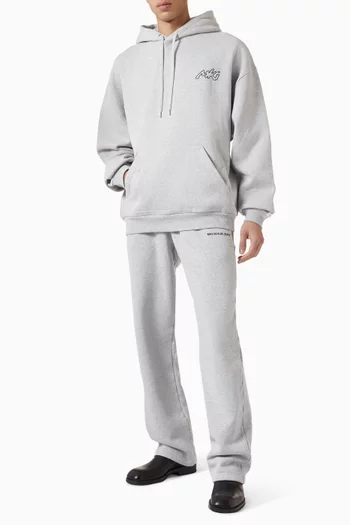 Uniform Wide-leg Joggers in Cotton