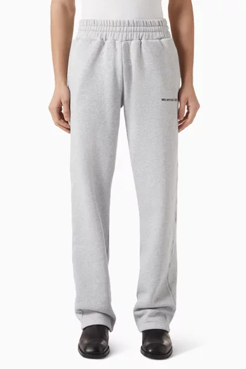 Uniform Wide-leg Joggers in Cotton