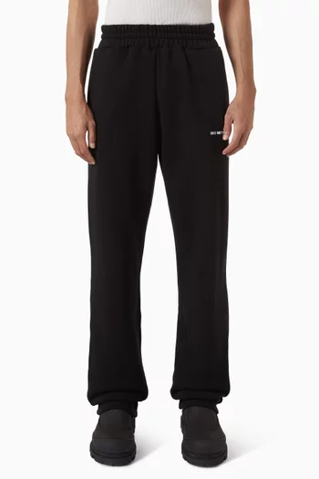 Uniform Wide-leg Sweatpants in Cotton-blend