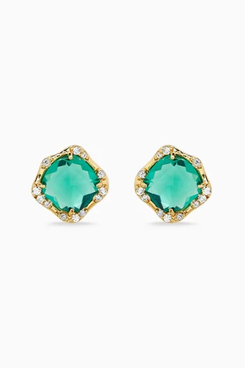 Stone Stud Earrings