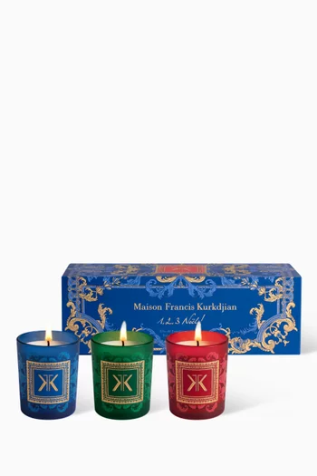 مجموعة شموع معطرة 1، 2، 3 نويل! بإصدار محدود، 3 × 75 غرام